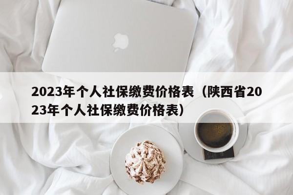 2023年个人社保缴费价格表（陕西省2023年个人社保缴费价格表）